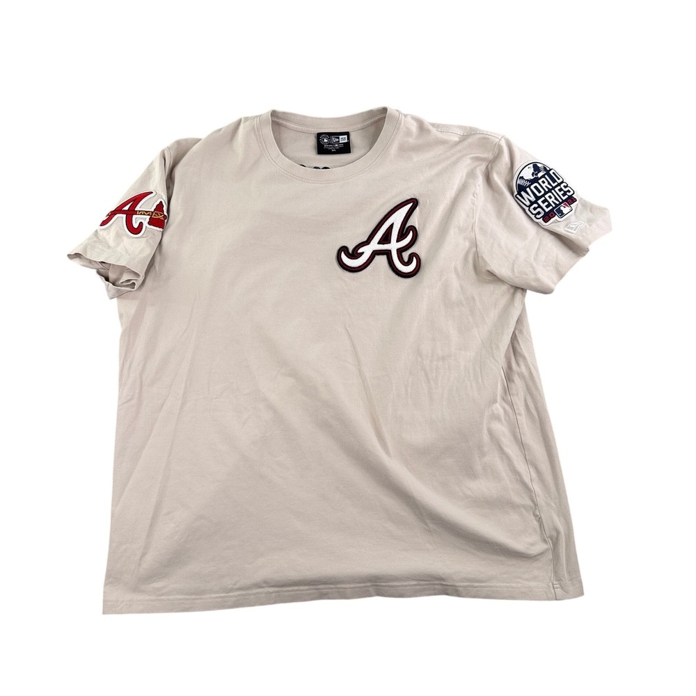 Atlanta Braves 2021 World Series Tee 3XL New Era Team Issue Embroidered Logos